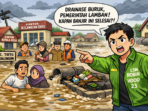 Banjir Tak Kunjung Surut di Kecamatan Tirto, Novi Sekjend DPP LSM Robin Hood 23 Soroti Buruknya Drainase dan Lemahnya Respons Pemerintah